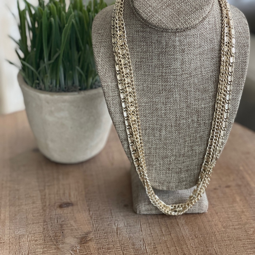 Sarah Coventry Gold Multi-Strand Necklace